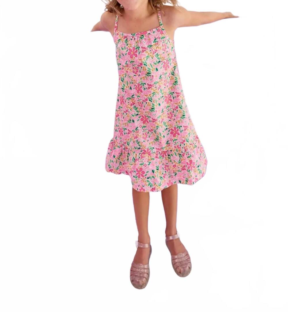 NEW BISBY strappy floral dress in frangipani park